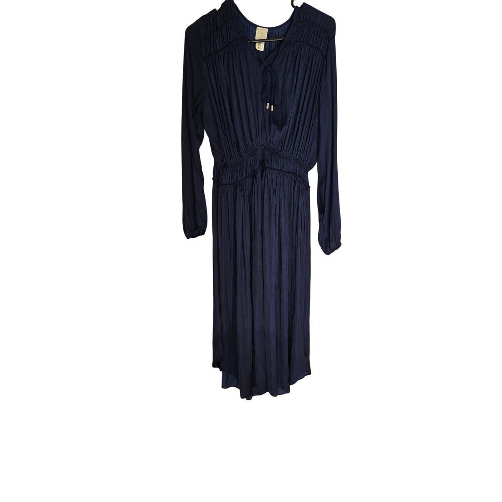 joie Blue Long Sleeve Maxi Dress Size M